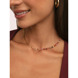 Collar Chic Amalia Acero Baño Oro