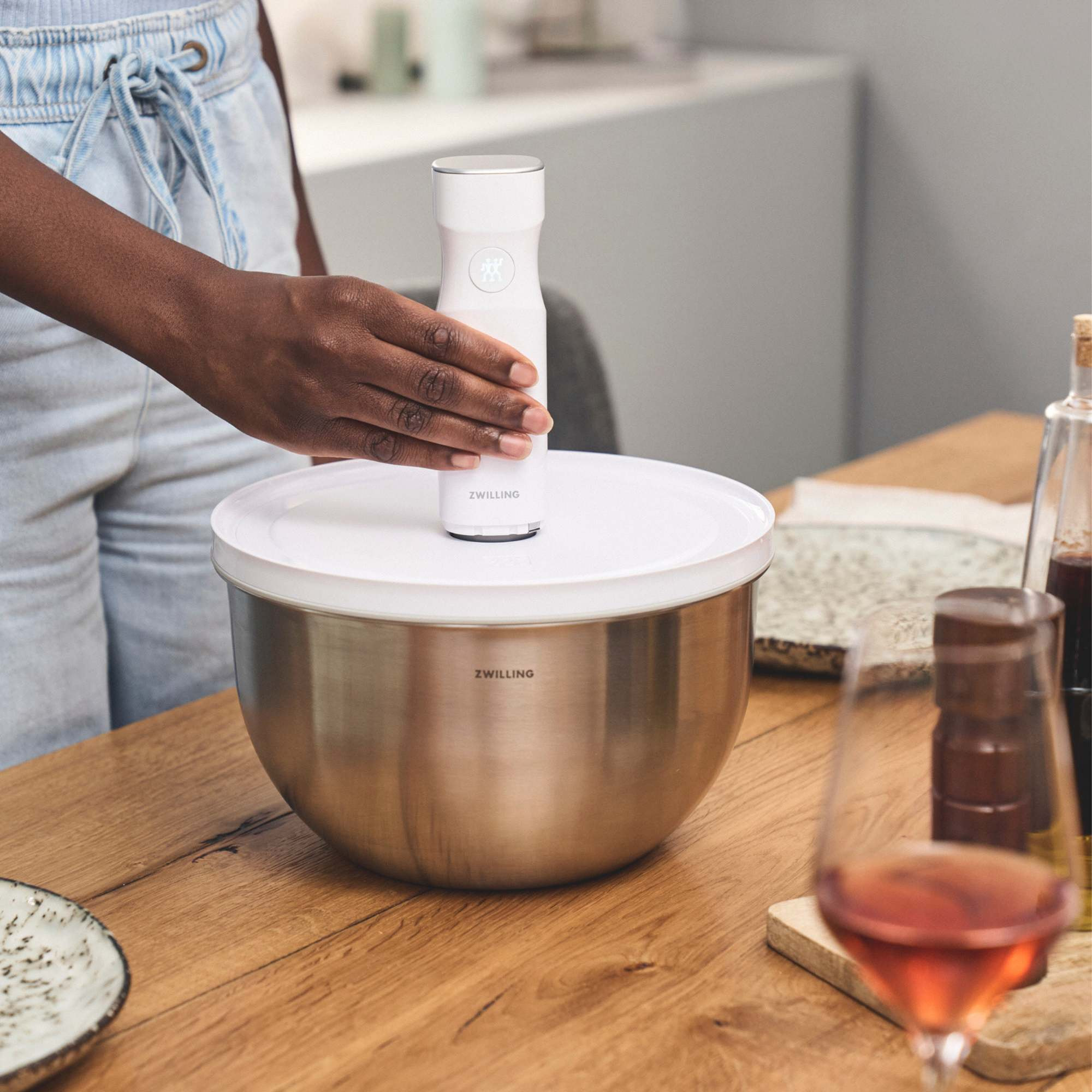 Set de bols S/M/L / 3-pcs, Acier inoxydable, Argent