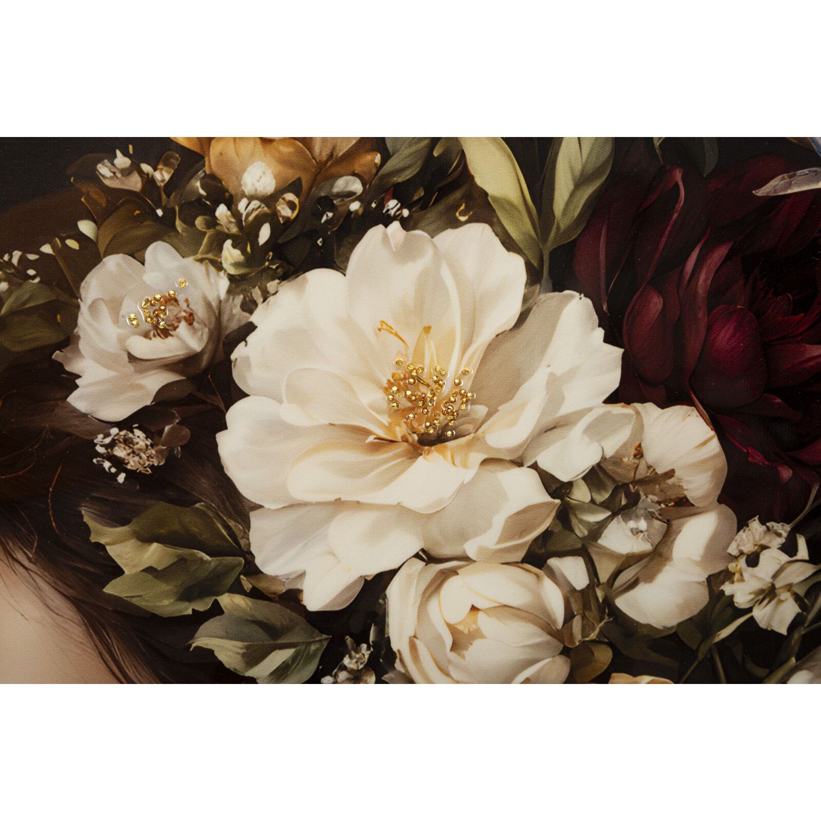 STAMPA DIPINTA SU TELA LACCATA PERSIAN C/CORNICE -B- CM 62X3,5X92