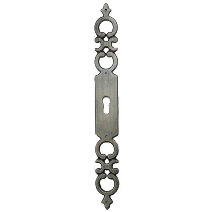 Entrée mixte 344 BROS 185mm - zamack vieil argent - 344-Z-18