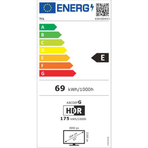 TV QLED TCL NXTFRAME 65A300W 2024