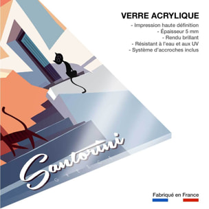 Tableau les chats de santorini Tableau plexiglas