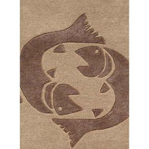 Tapis salon et chambre fait main en laine motif géométrique NAGO