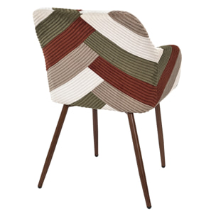 Fauteuil Patchwork Cotele Scott - Lot De 2