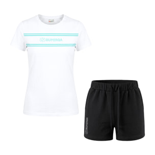 Completo Donna SUPERGA Cotone Jersey Manica Corta