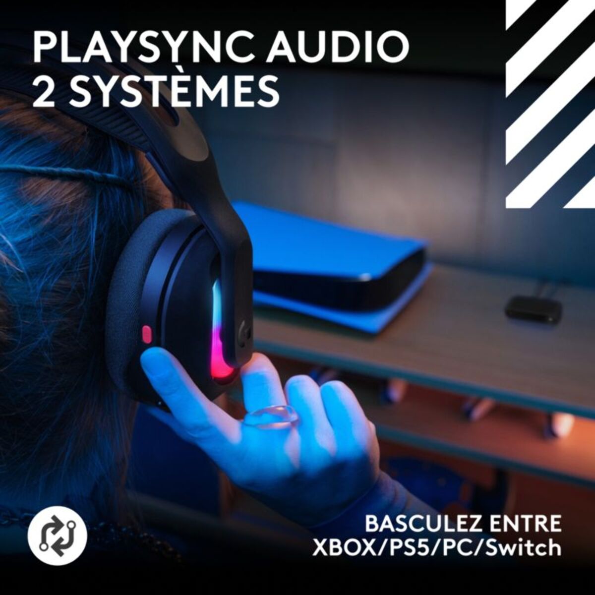 Casque gamer LOGITECH A20X Noir + base