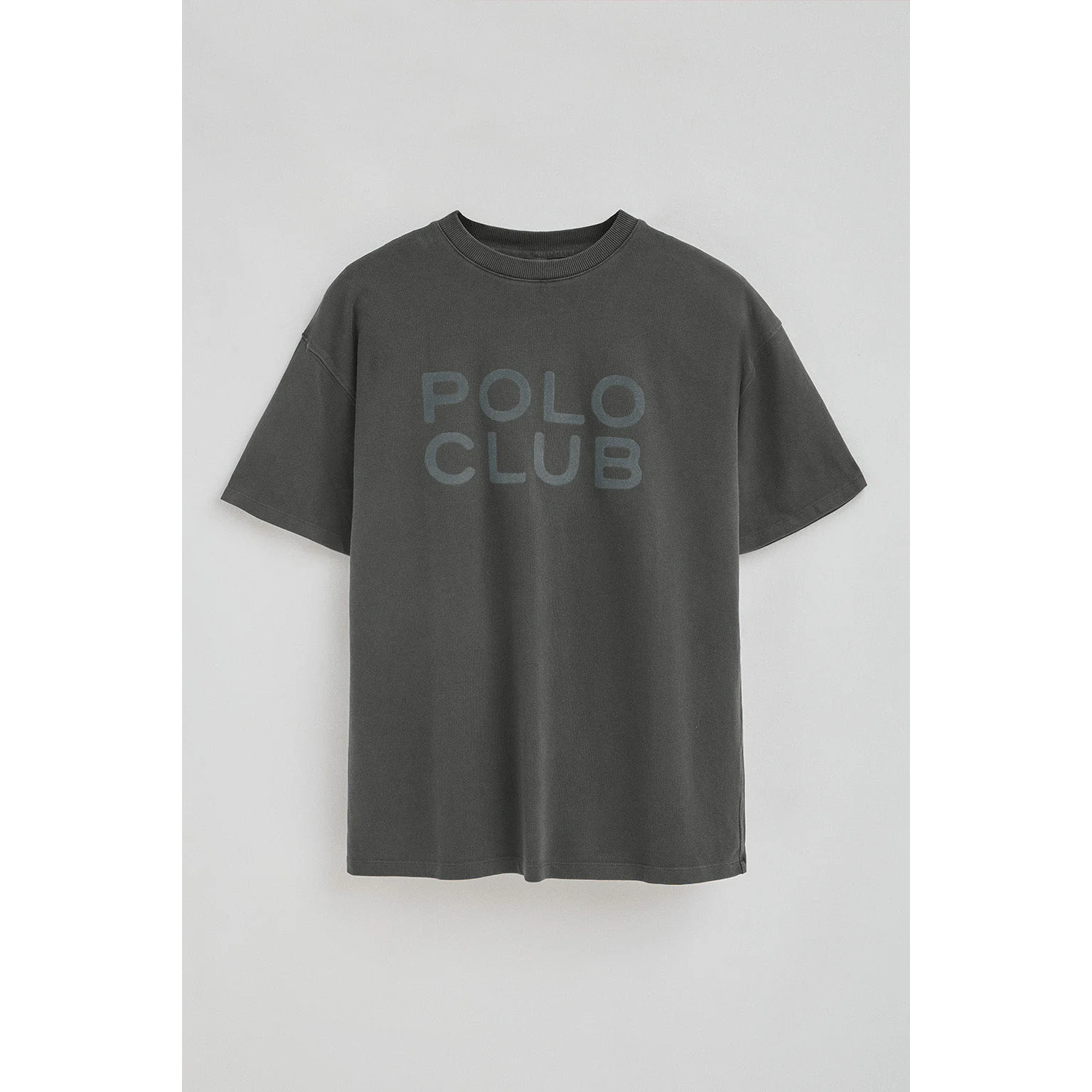 Camiseta Tarak gris oscuro con logo Polo Club