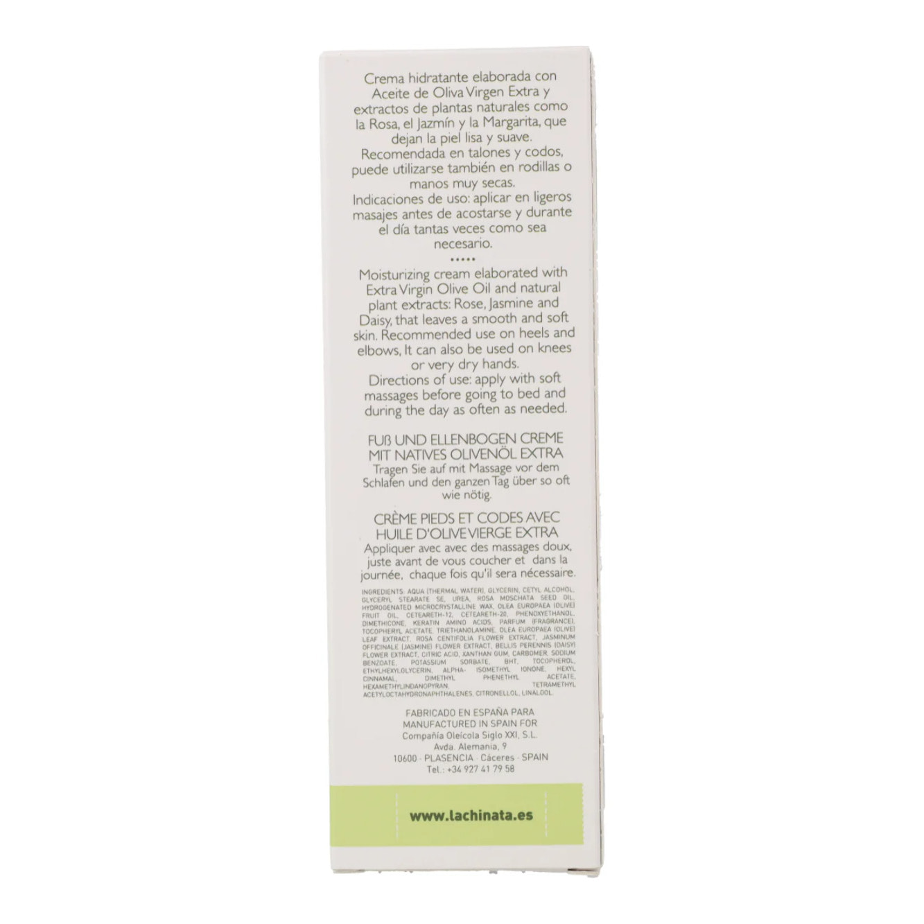 Crema de Pies y Codos Hidratante & Reparadora con AOVE La Chinata 100 ml