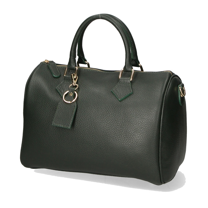 Borsa a bauletto da donna In Vera pelle Made in Italy 30x23x18 cm