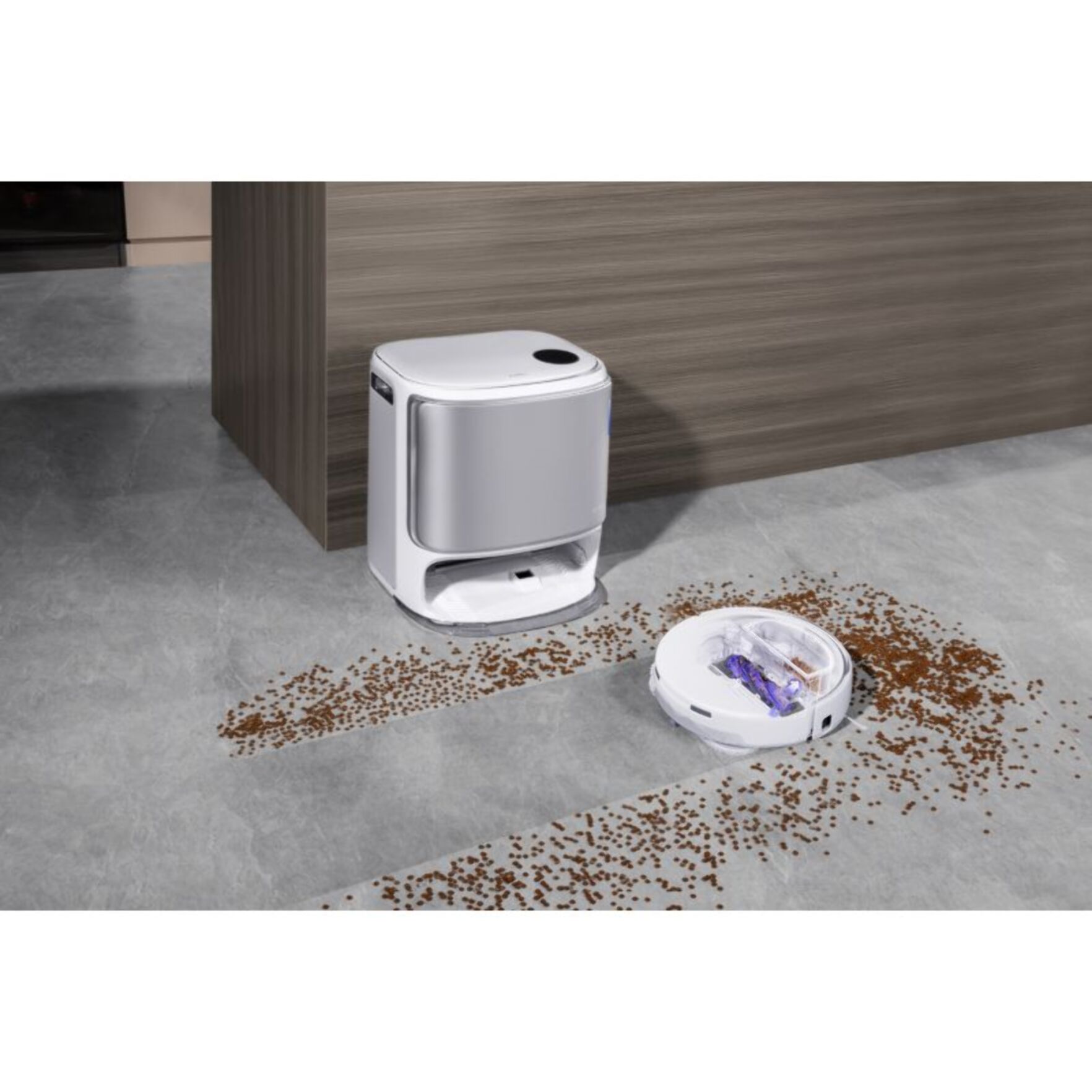 Robot Aspirateur Laveur NARWAL Freo Z10 Ultra Blanc Argente