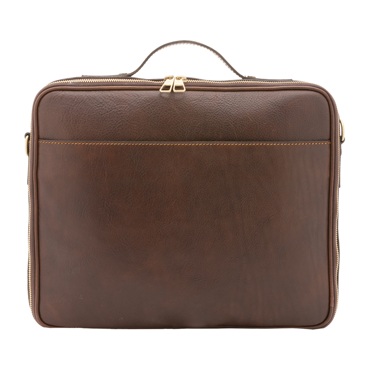 Borsa a mano  unisex In Vera pelle Made in Italy 38x32x6 cm