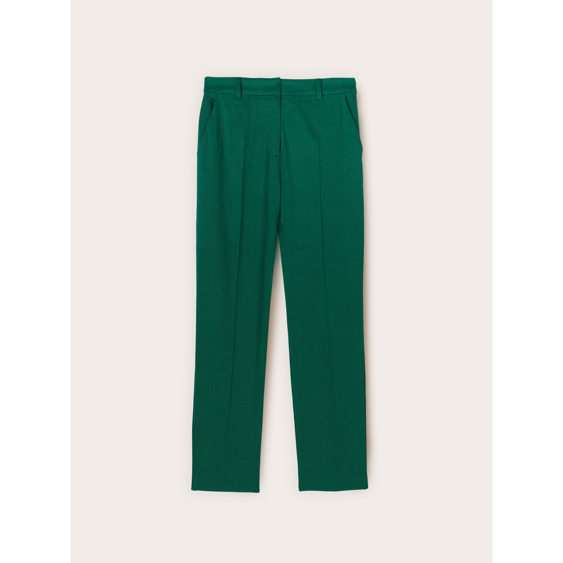 Motivi - Pantalones chino de mezcla de lino - Verde