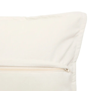 Coussin Lilou carré 45x45cm imprimé ivoire