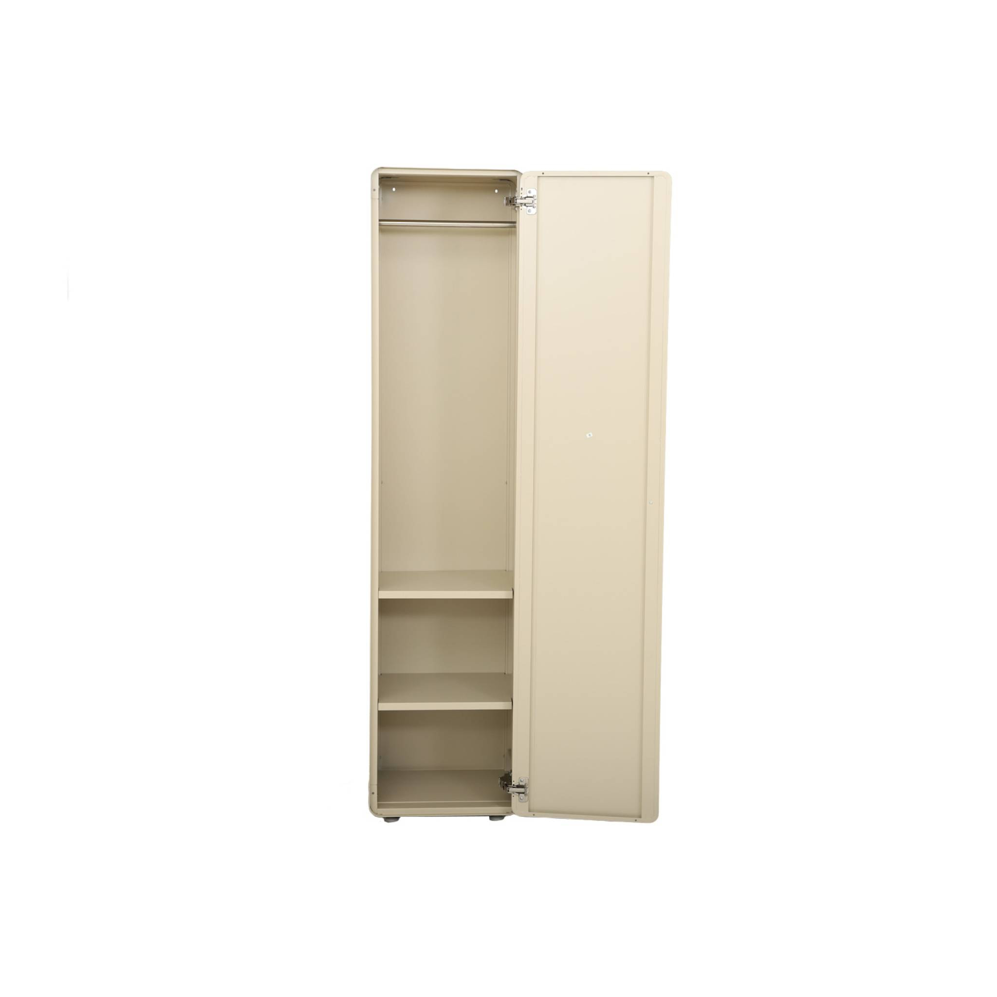 Armoire casier industriel acier 2 étagères 1 penderie TRIBECA
