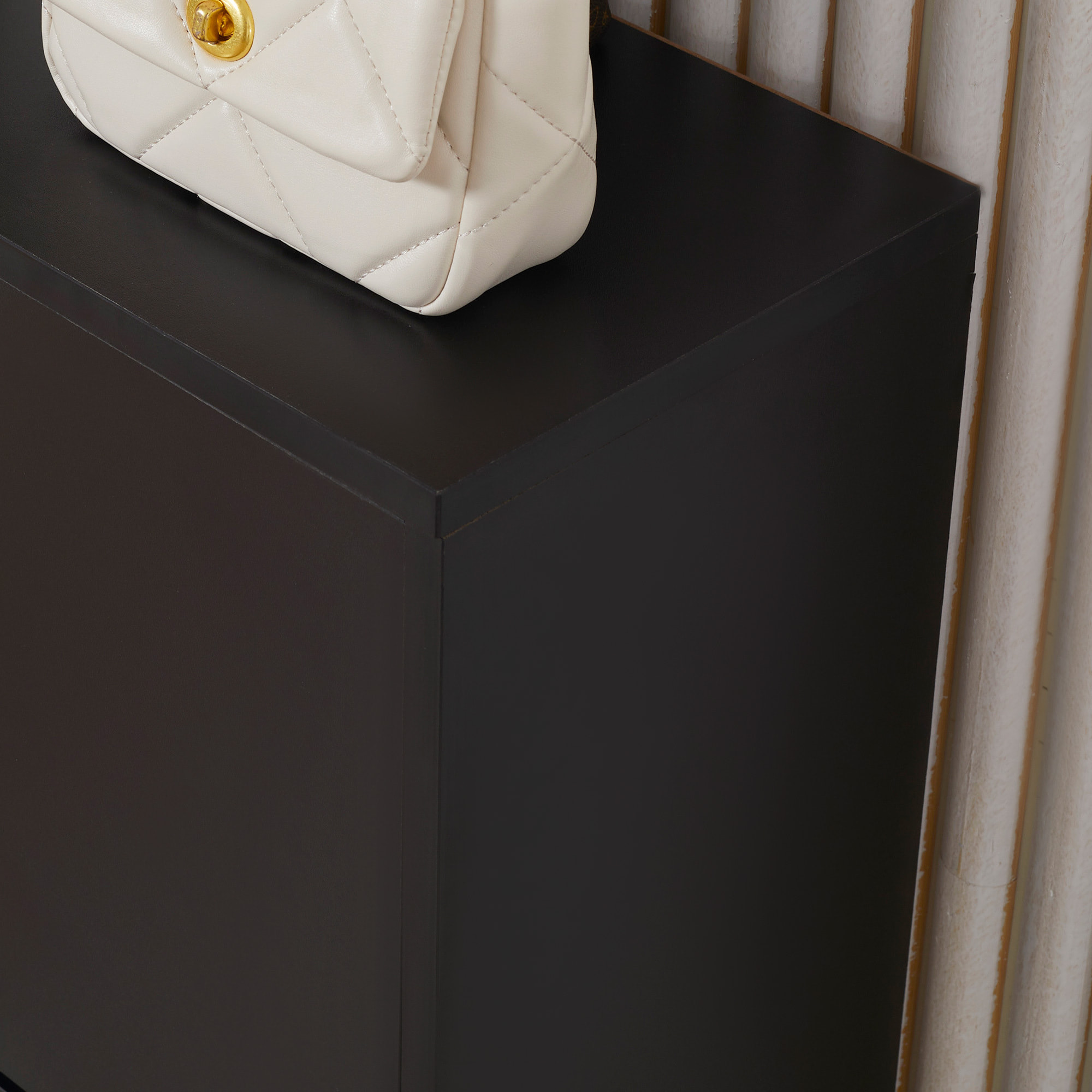 Zapatero Moderno Zapatero de Entrada Recibidor con 2 Cajones y Estantes Ajustables Zapatero Estrecho para Pasillo 60x24x80 cm Negro