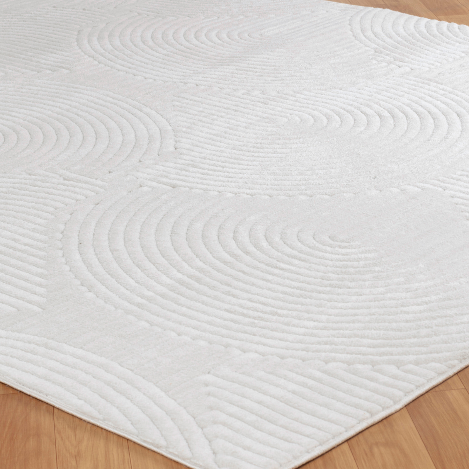 REYKO Alfombra de Interior/Exterior con Motivos 3D en Relieve