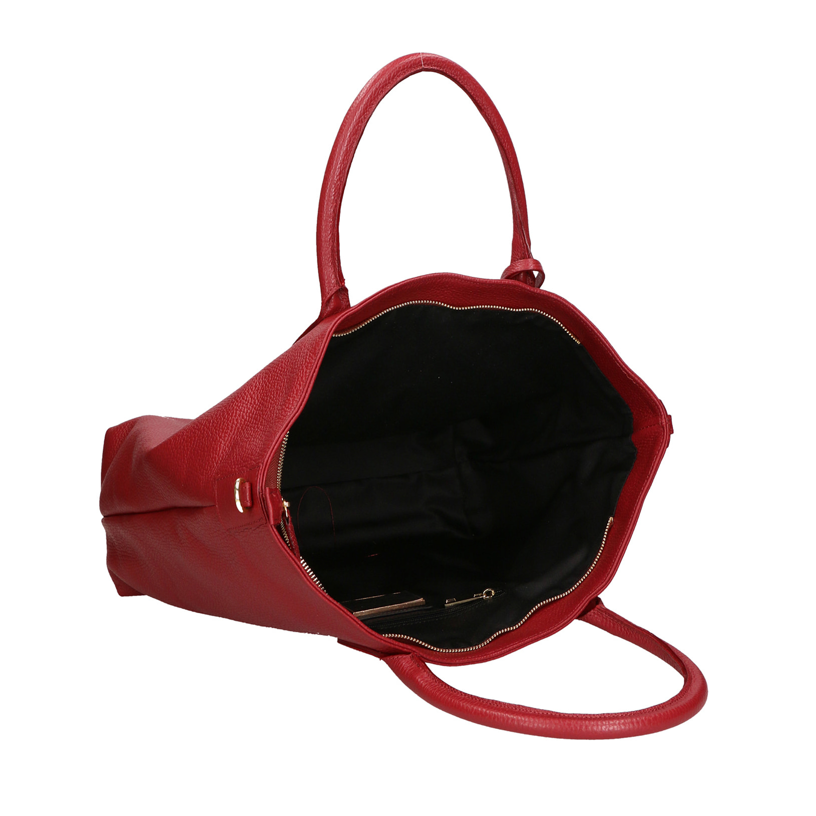 Borsa a spalla da Donna Wladimira in Vera Pelle Made in Italy 43x33x9 cm