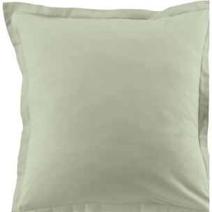 Paire De Taie D'oreiller 100%coton 57fils/2 Verveine