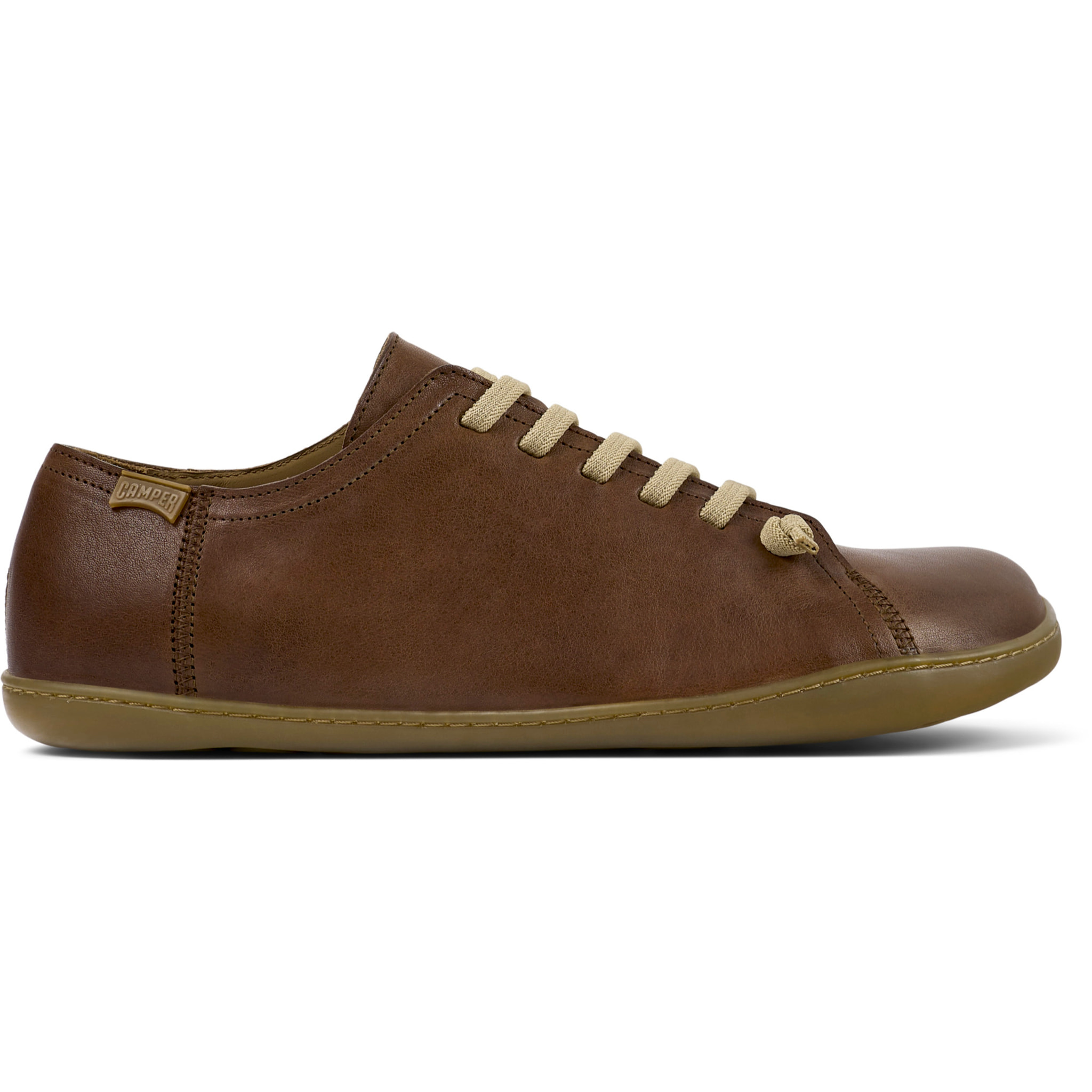 Zapatillas - CAMPER Peu Cami - Marron - Cuero liso