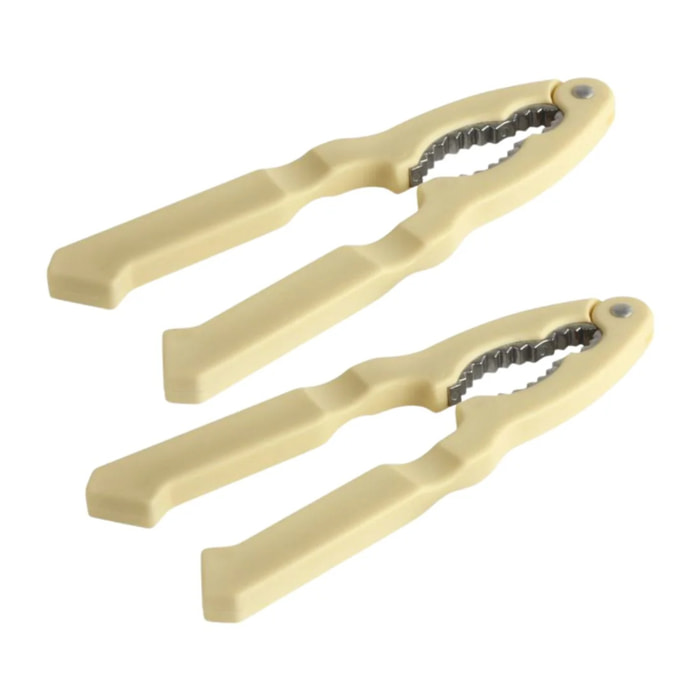 Casse-noix professionnel en aluminium set de 2 outils pour crustacés dimensions 18 x 5 x 1 cm Fackelmann Basic