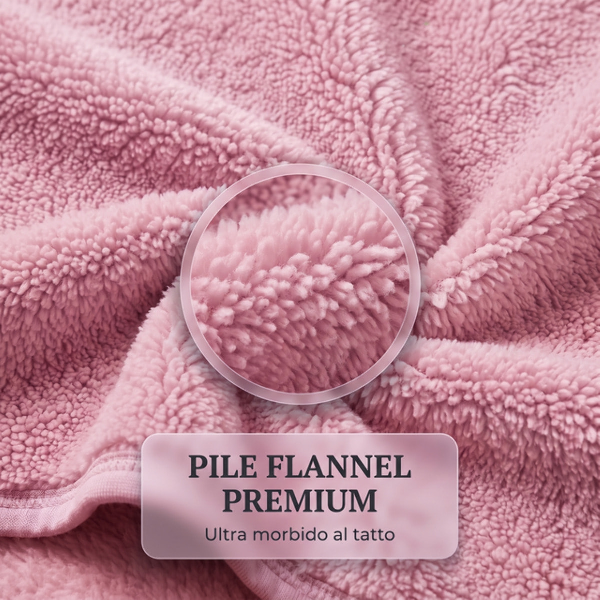 Felpa coperta bambini in poliestere - Rosa