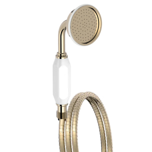 Pommeau de douche Cléo 1889 or + flexible