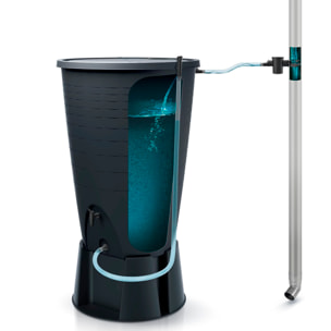 Depósito para agua de lluvia, incluye base y set de conexión peruno set 260l., dimensiones (mm) 720x720x1260