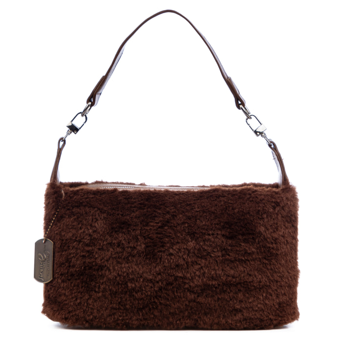 Atzara bolso de mano de pelo suave.