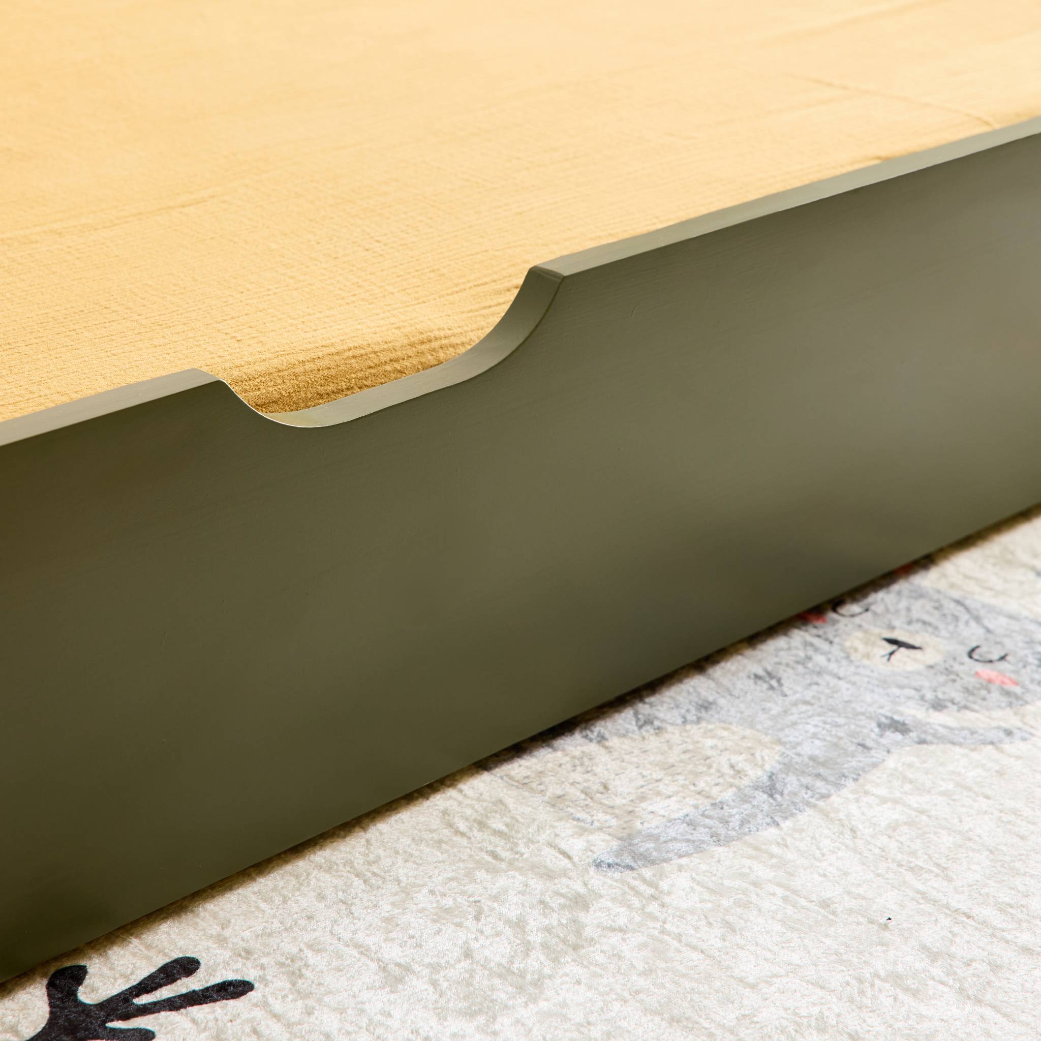 Lit gigogne enfant 90 x 190 cm pin naturel  avec sommier à lattes et tiroir ELIO