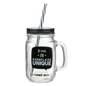 Mason Jar 45cl en verre Dites Le Avec Des Mots MO1211
