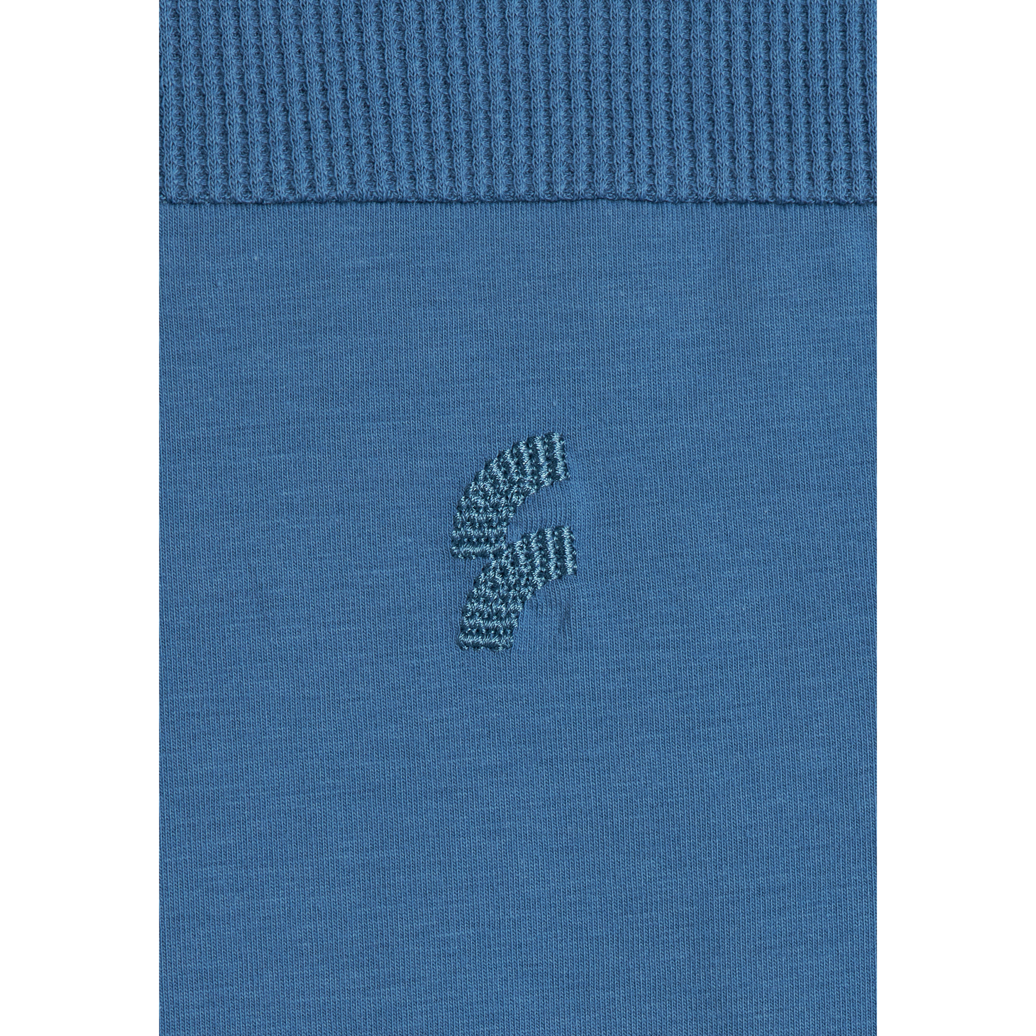 T-shirt in Uomo con Carré e Maniche in Tessuto Waffle