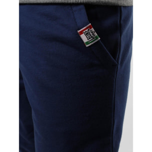 Chándal de invierno cepillado para hombre Leone Basic Vintage con capucha y cremallera