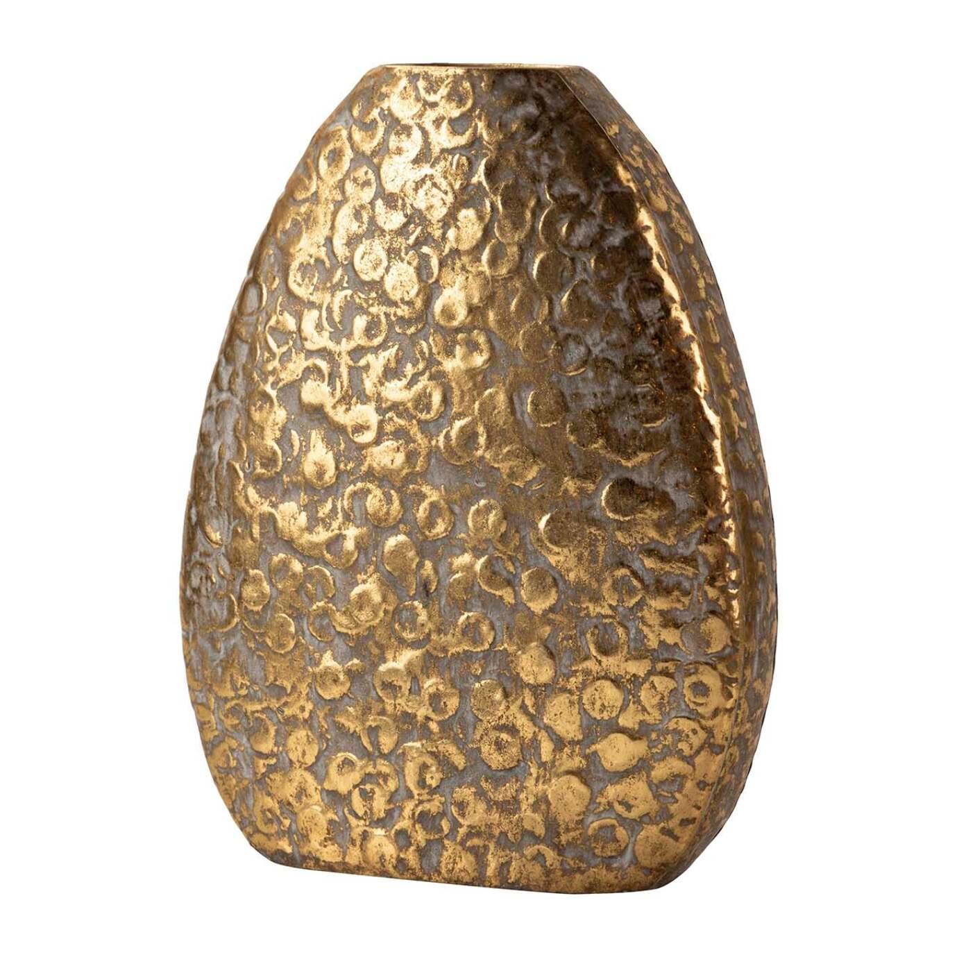 Florero Metal Dorado 28x13x36 Cm