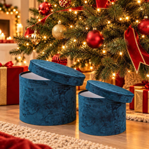 cappelliere 7x1- velluto - Pezzi 2 - BLU - Bianchi Dino SpA