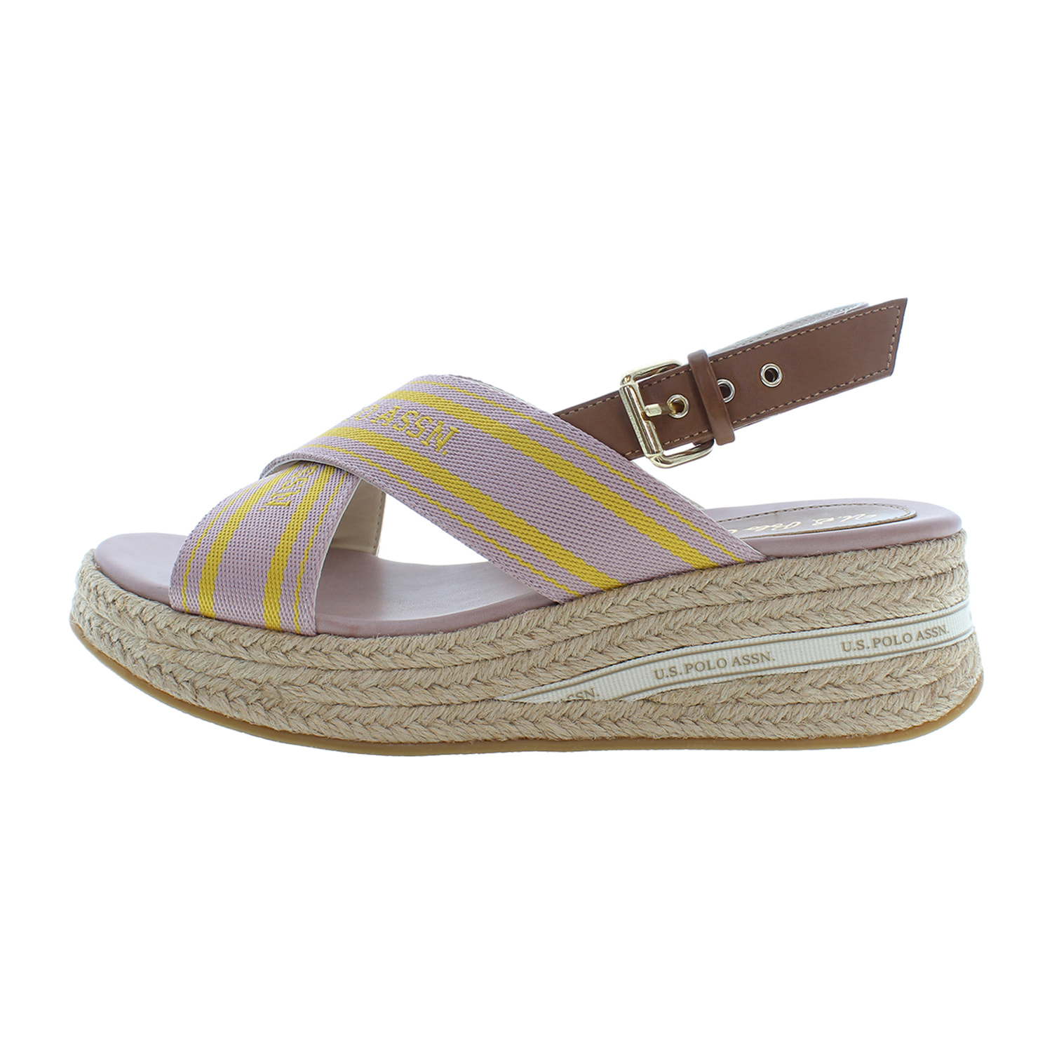 Sandali U.S. Polo Assn Pale Mauve-Cuoio