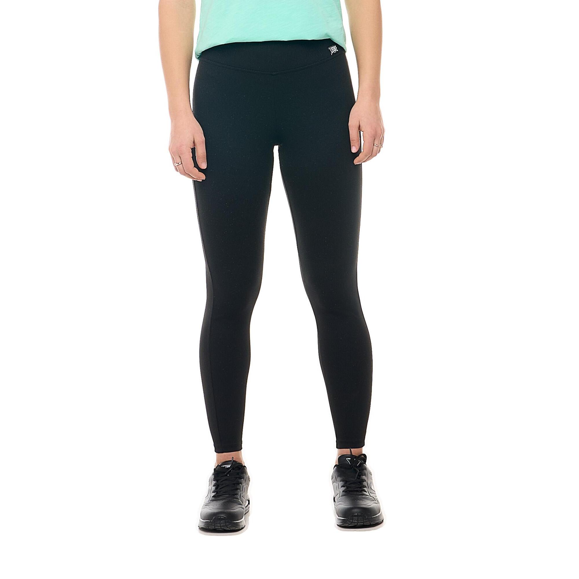 Leggings de canalé para mujer de Leone 1947 Apparel con cintura elástica. Corte ajustado y cómodo.