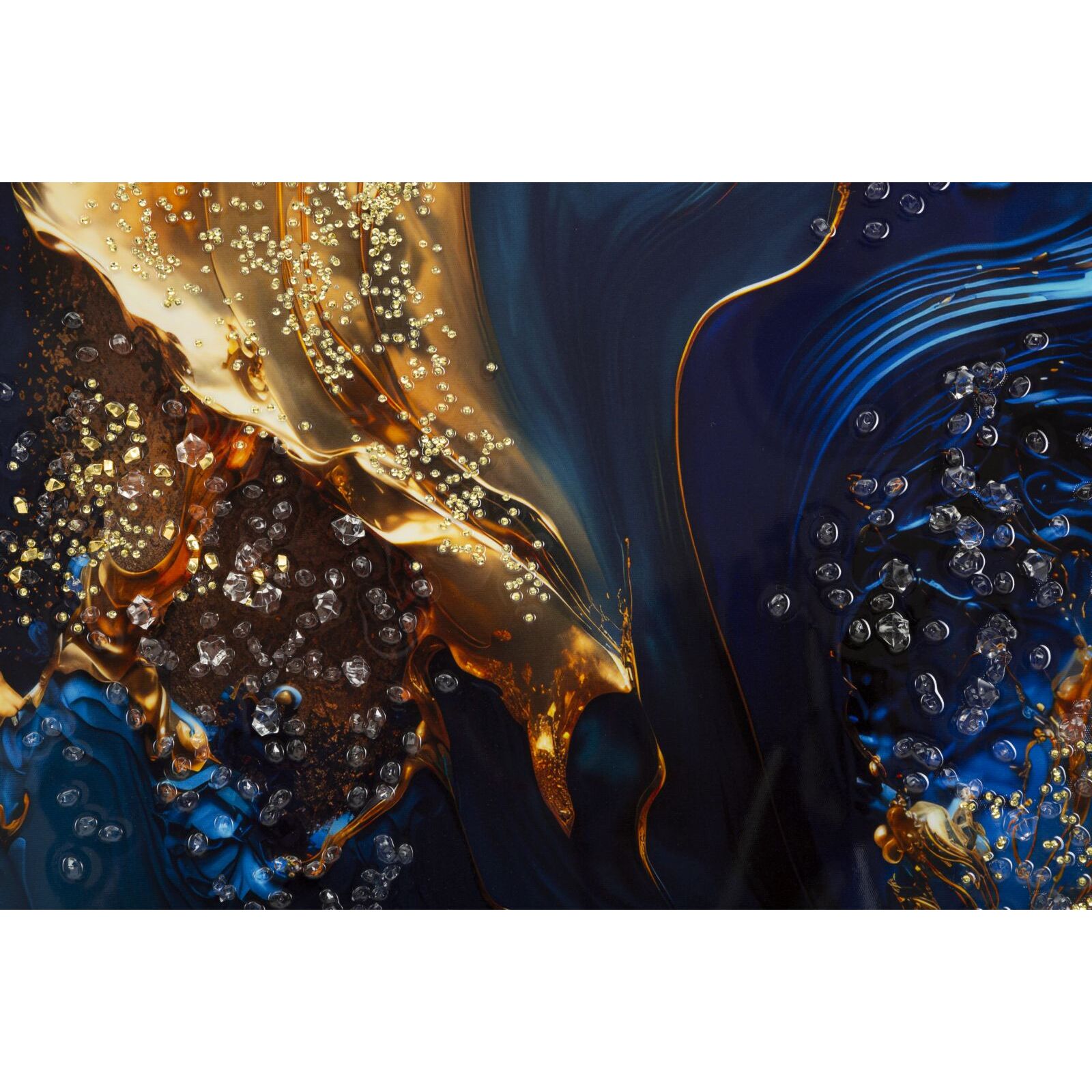 STAMPA SU TELA LACCATA C/CORNICE ANDROMEDA -A- CM 60X4X90