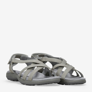 Sandalias de senderismo grises con cierre fácil