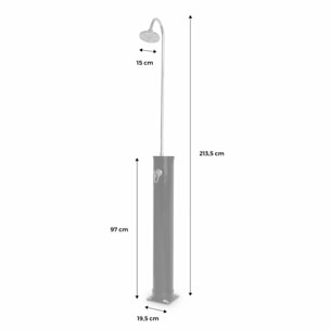 Douche solaire d'extérieur Fontana pour piscine. terrasse et jardin. réservoir de 20L