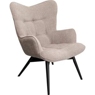 Fauteuil Vicky taupe Kare Design