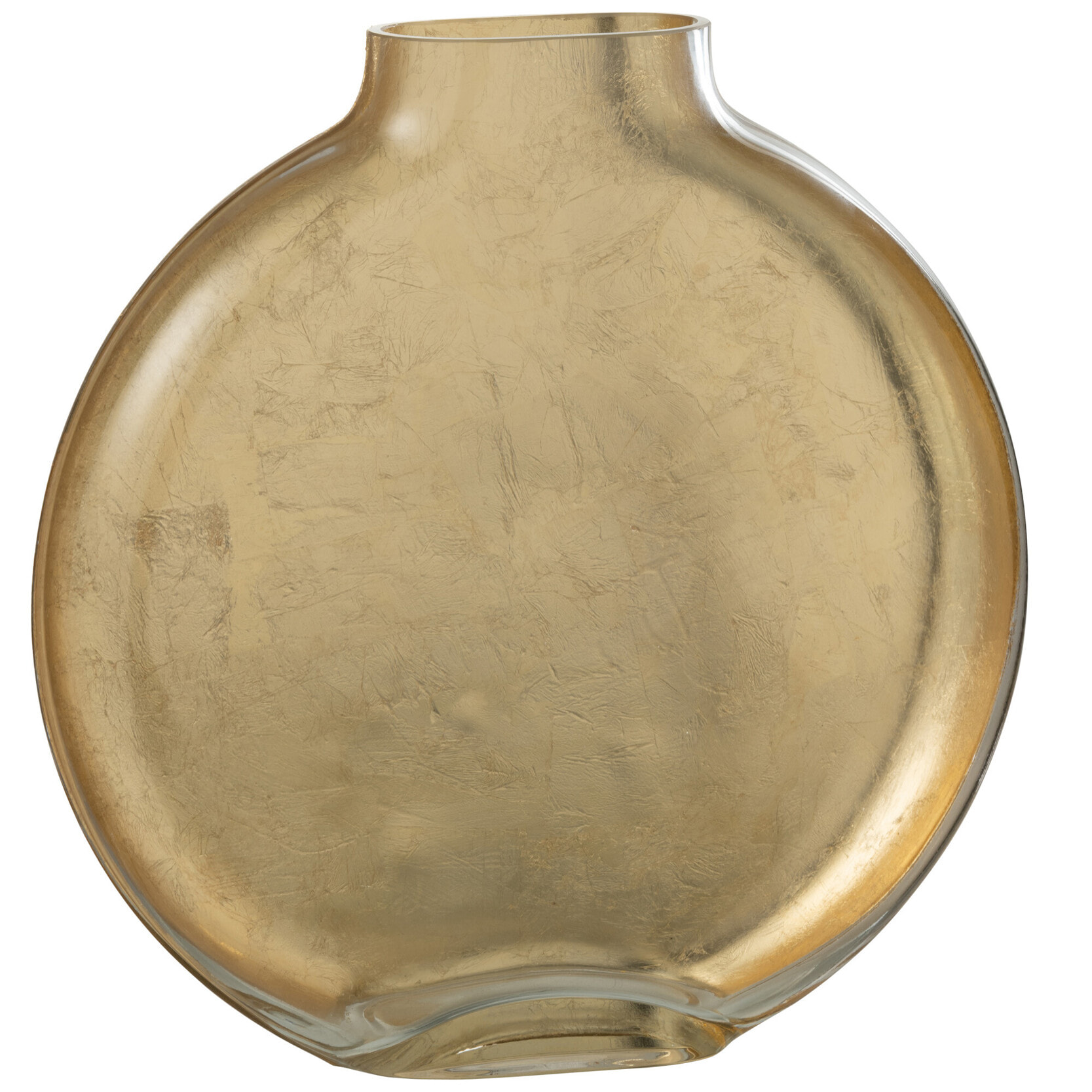 J-Line vase Miki - verre - transparent/or - small - 25.5 cm de hauteur