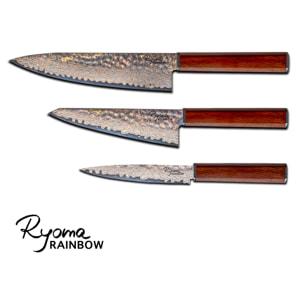 Set 3 couteaux de cuisine Ryoma Rainbow