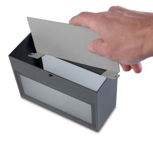 LEDS C4 Aplique Ip66 Nemesis Aluminium 70*170Mm R7S 100W Gris Urbano 1498Lm