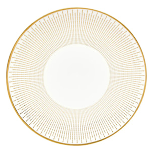 Assiette dessert Lunis ronde D.19,5cm doré