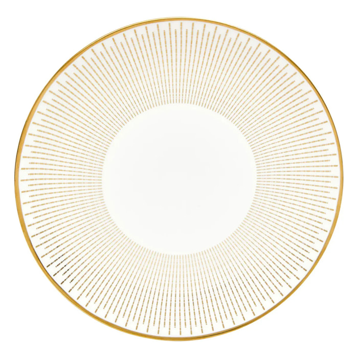 Assiette dessert Lunis ronde D.19,5cm doré