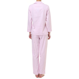 Pigiama leggero DONNA oxford rosa unito