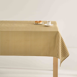 Nappe anti-tâches 100% coton Prent Ocre