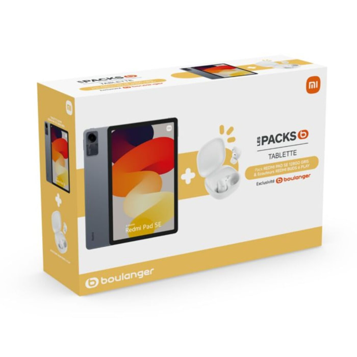Tablette Android XIAOMI Pack Redmi Pad SE 128 +Redmi Buds6 Play