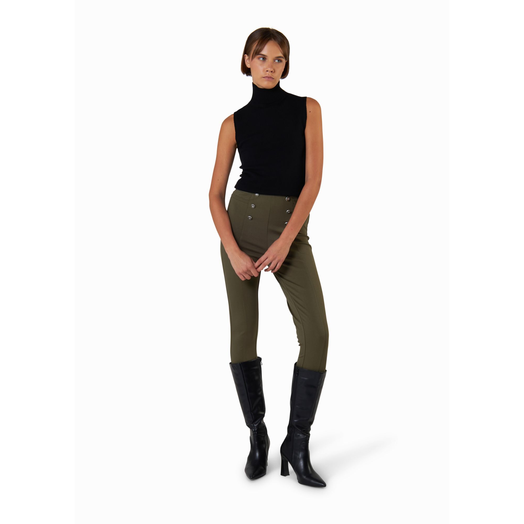 PANTALONE VERDE MILITARE CONBIPEL