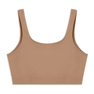 Top Sportivo Seamless con Fascia Sottoseno in costina
